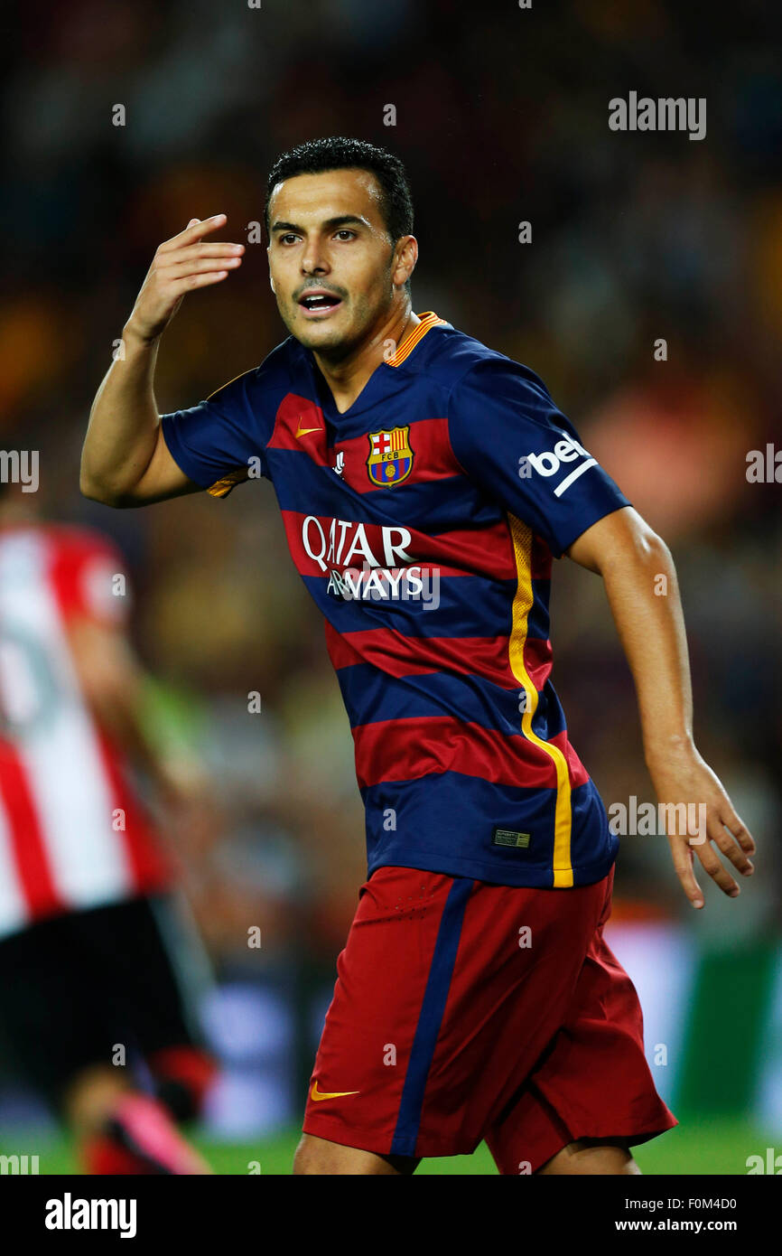 Pedro Rodriguez (Barcelona), AUGUST 17, 2015 - Football / Soccer : Spanish  Super Cup match between FC Barcelona 1-1 Athletic Bilbao at Camp Nou in  Barcelona, Spain. (Photo by D.Nakashima/AFLO Stock Photo - Alamy