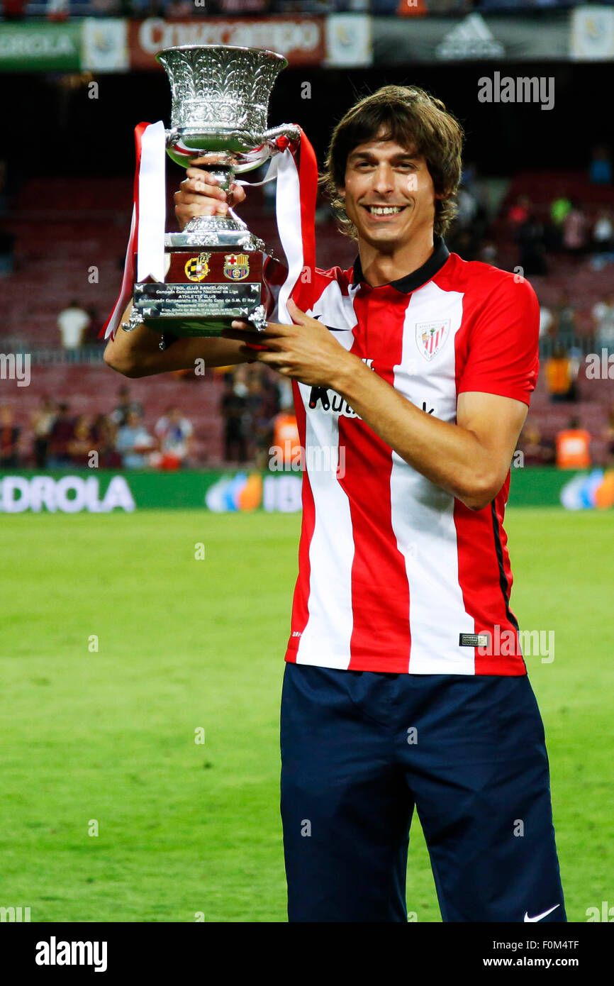 Ander Iturraspe (Bilbao), AUGUST 17, 2015 - Football / Soccer : Spanish Super Cup match between FC Barcelona 1-1 Athletic Bilbao at Camp Nou in Barcelona, Spain. (Photo by D.Nakashima/AFLO) Stock Photo