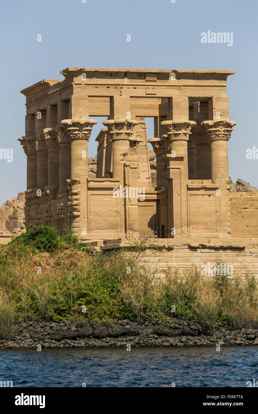 Trajan's Kiosk, Philae, Aswan, Egypt Stock Photo