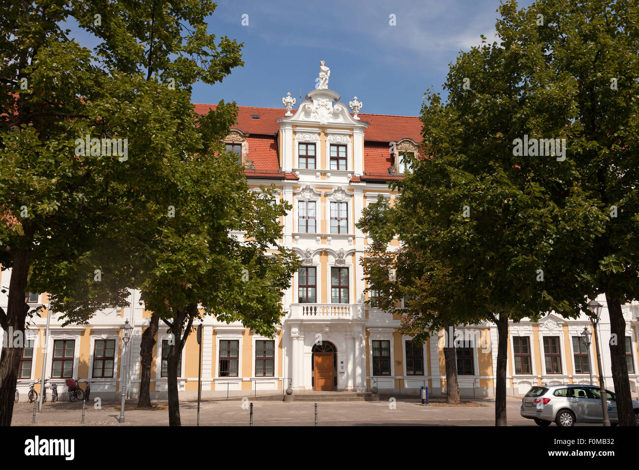baroque facade of the Landtag, seat of the government of Saxony-Anhalt, Magdeburg, Saxony- Anhalt, Germany Stock Photo