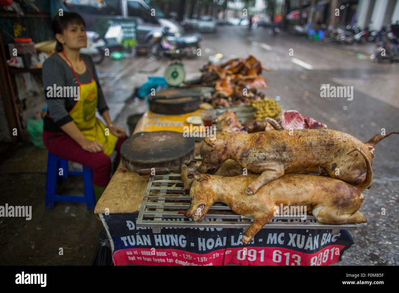 Dog is a delicacy in Vietnam Stock Photo