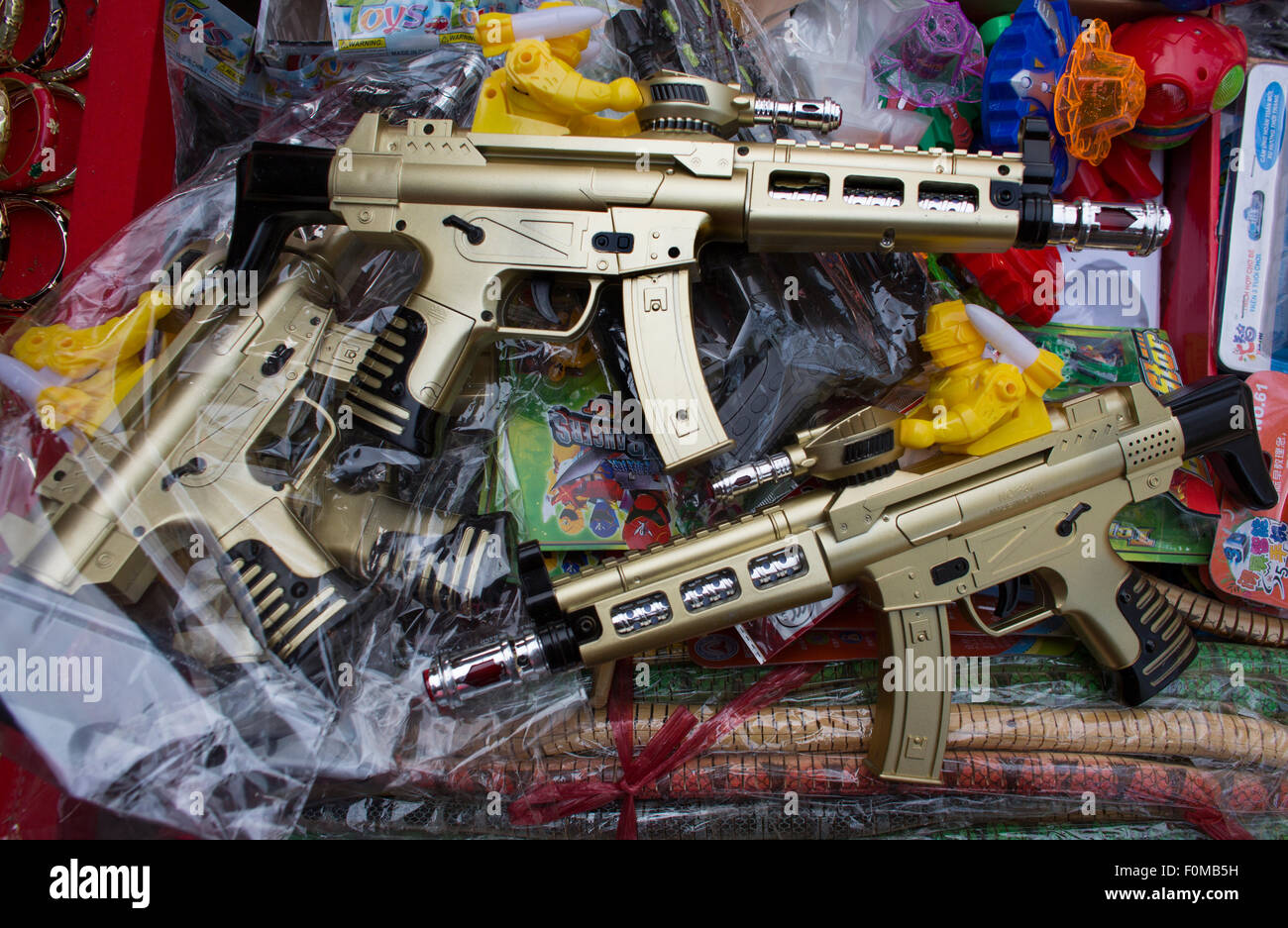 plastic guns in Vietnam Stock Photo