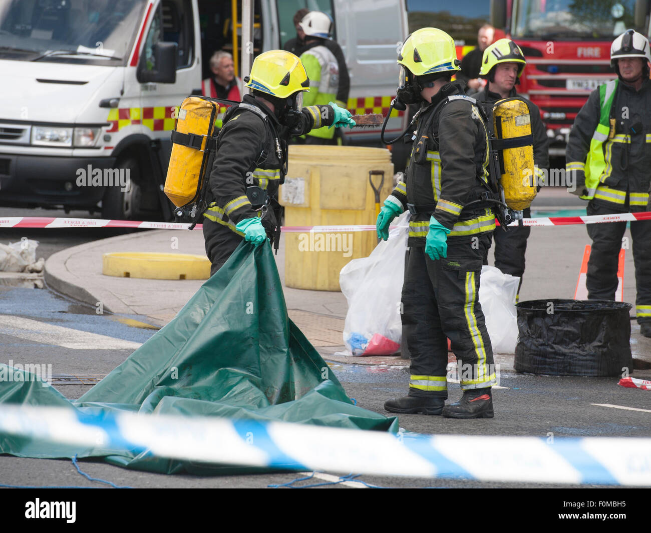 Emergency services attend the ASDA store in Chaucer Road Sheffield