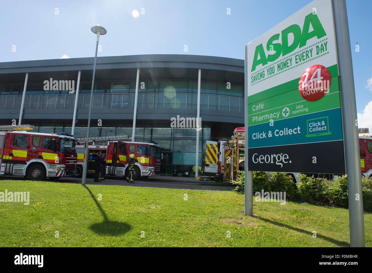 Emergency services attend the ASDA store in Chaucer Road Sheffield