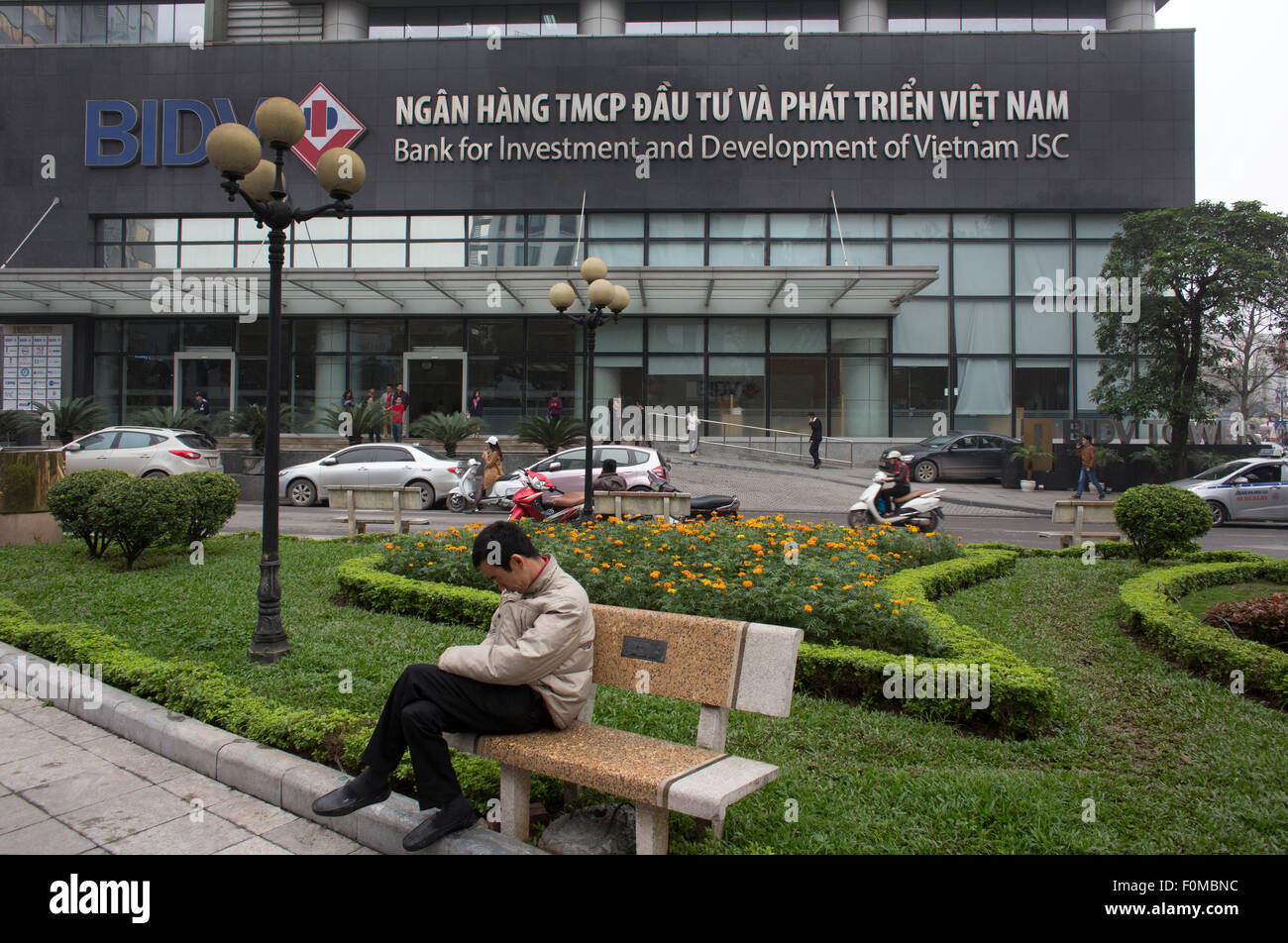 Bank for investment and development of vietnam hanoi stock photo alamy