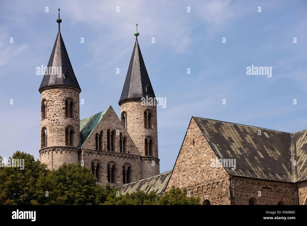 Unser Lieben Frauen / Our Lady Monastery, Magdeburg, Saxony- Anhalt, Germany Stock Photo