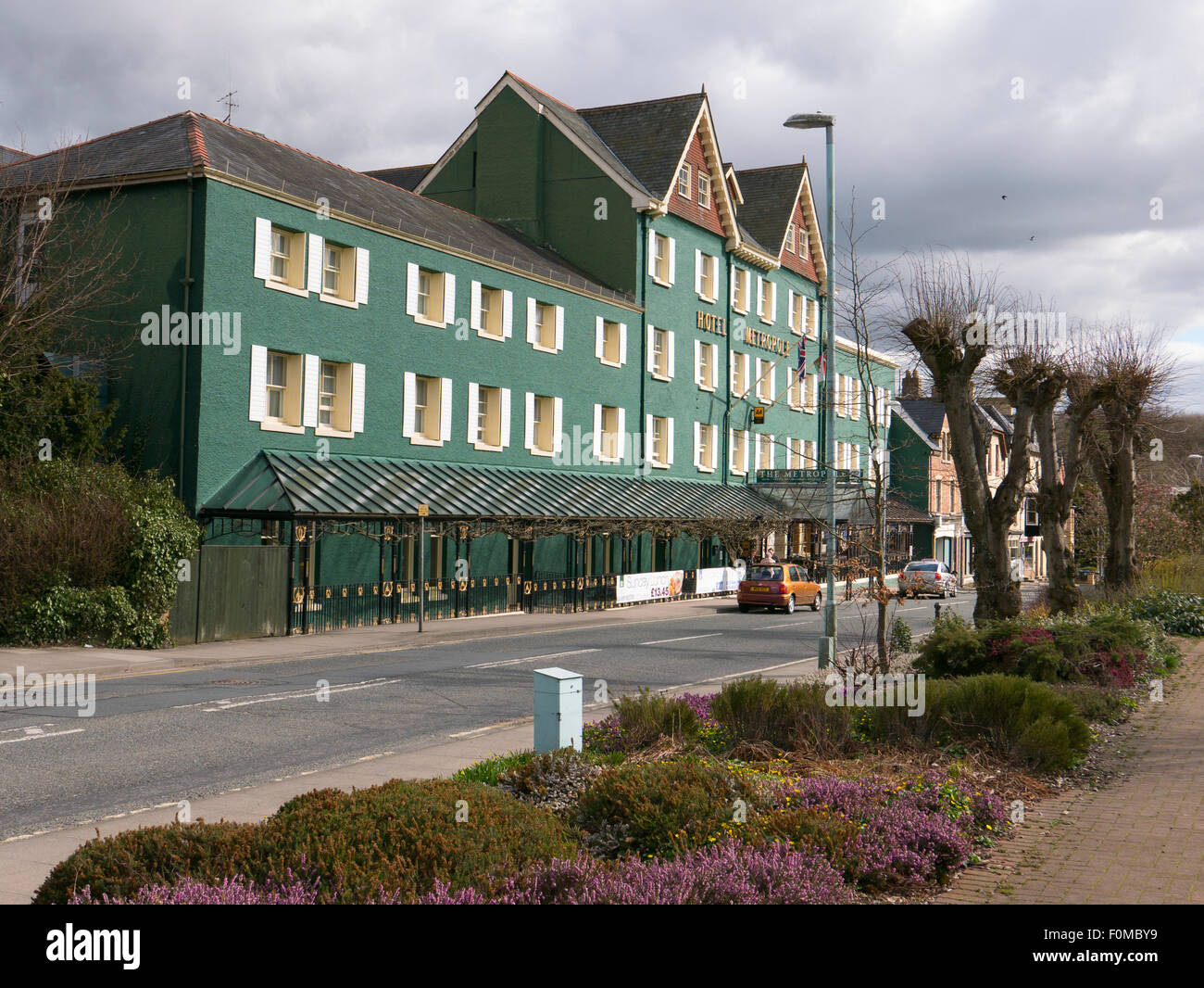 The Hotel Metropole in Llandrindod Wells Powys, Wales UK.  An impressive Victorian luxury spa hotel. Stock Photo