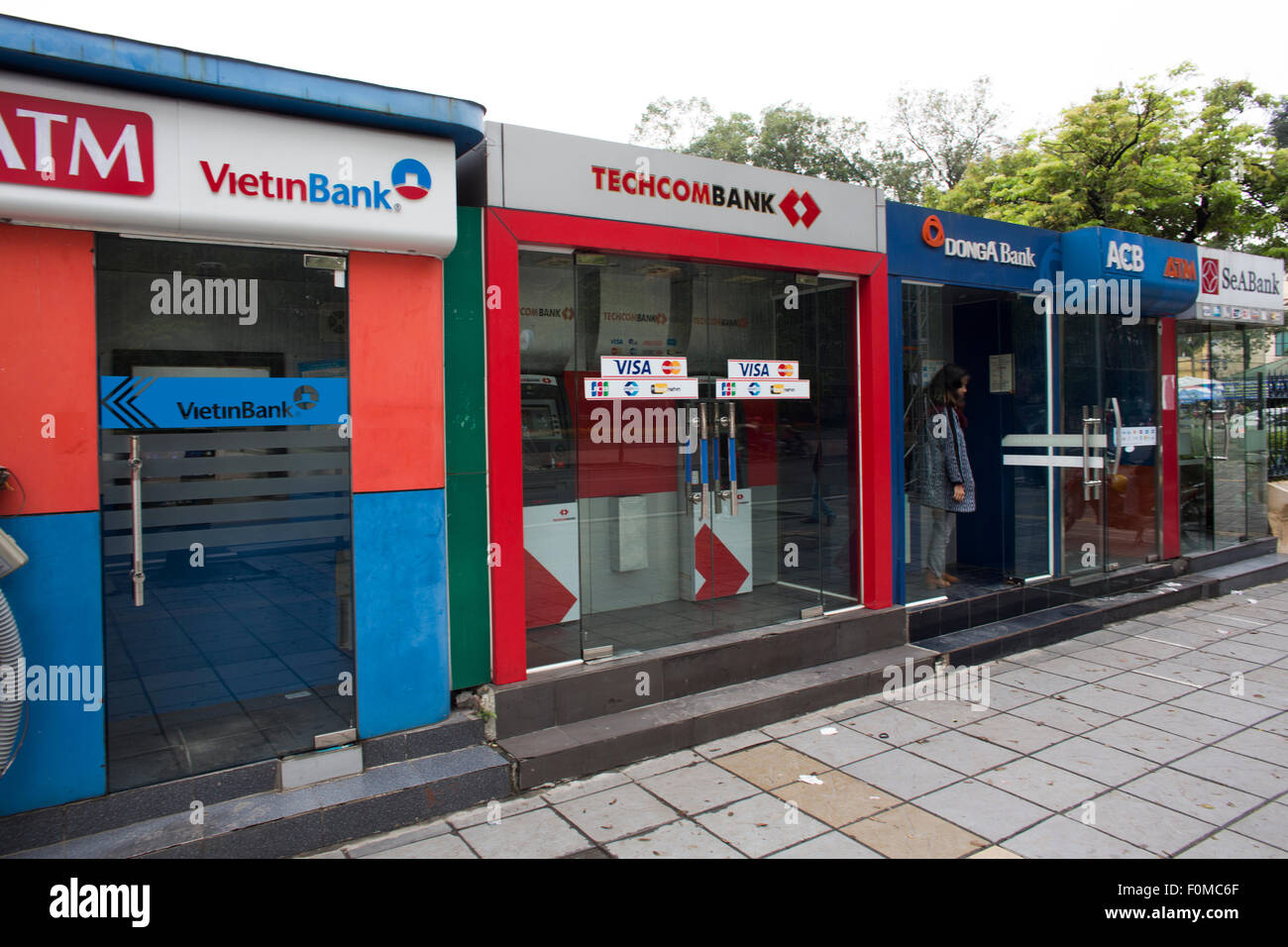 ATM at in Hanoi Stock Photo