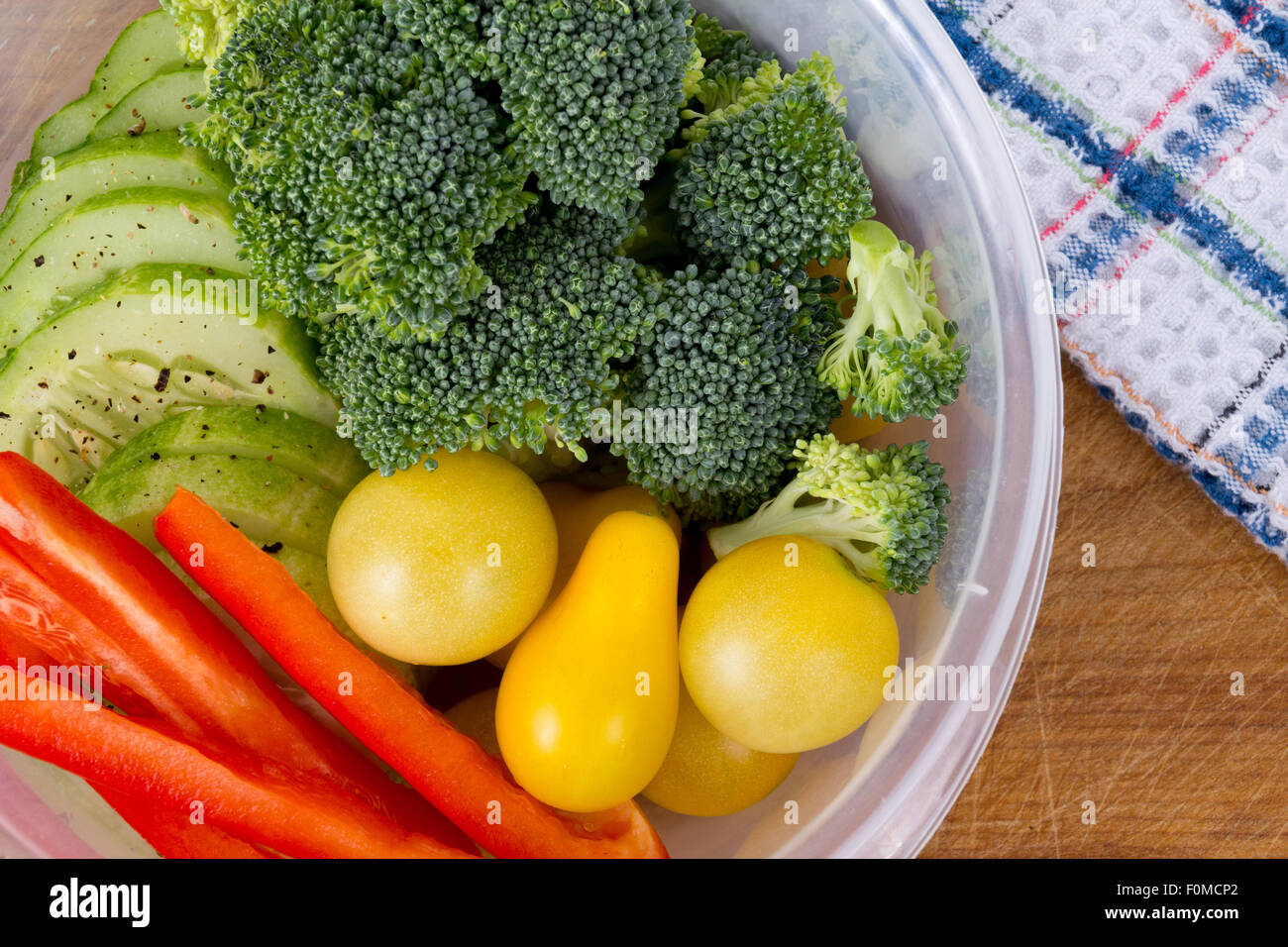 assorted raw vegetable bowl for lunch Stock Photo Alamy