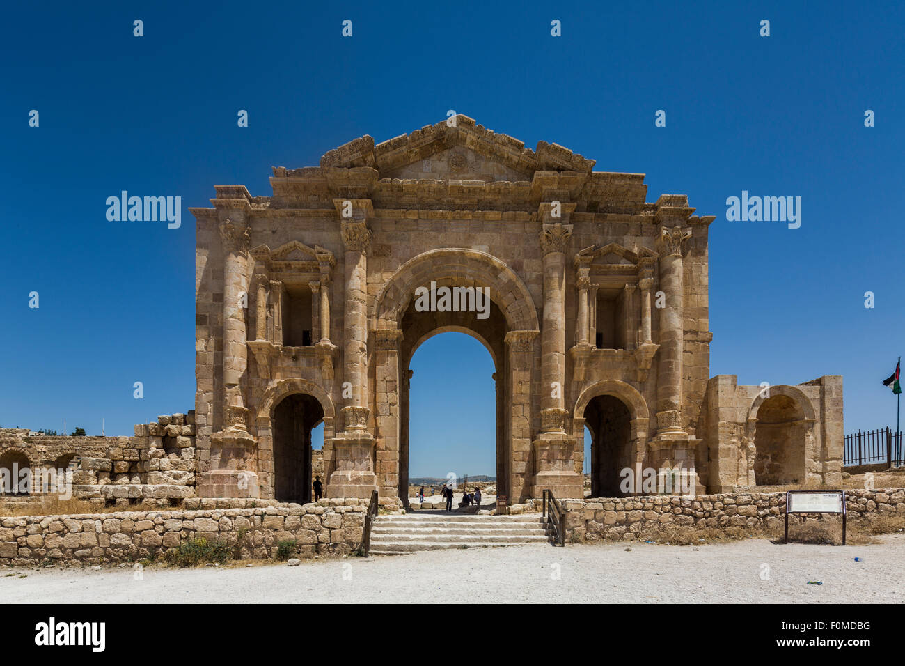 The Arch of Hadrian, Jerash, Jordan Stock Photo