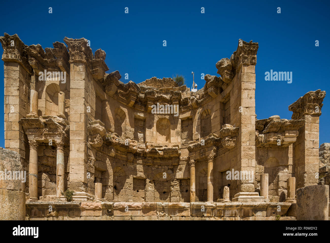 Nymphaeum, Jerash, Jordan Stock Photo