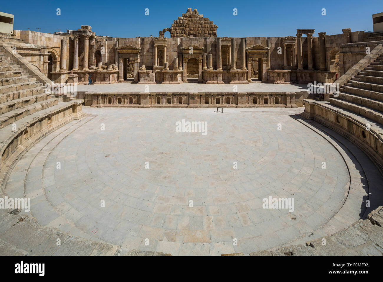 South Theater, Jerash, Jordan Stock Photo