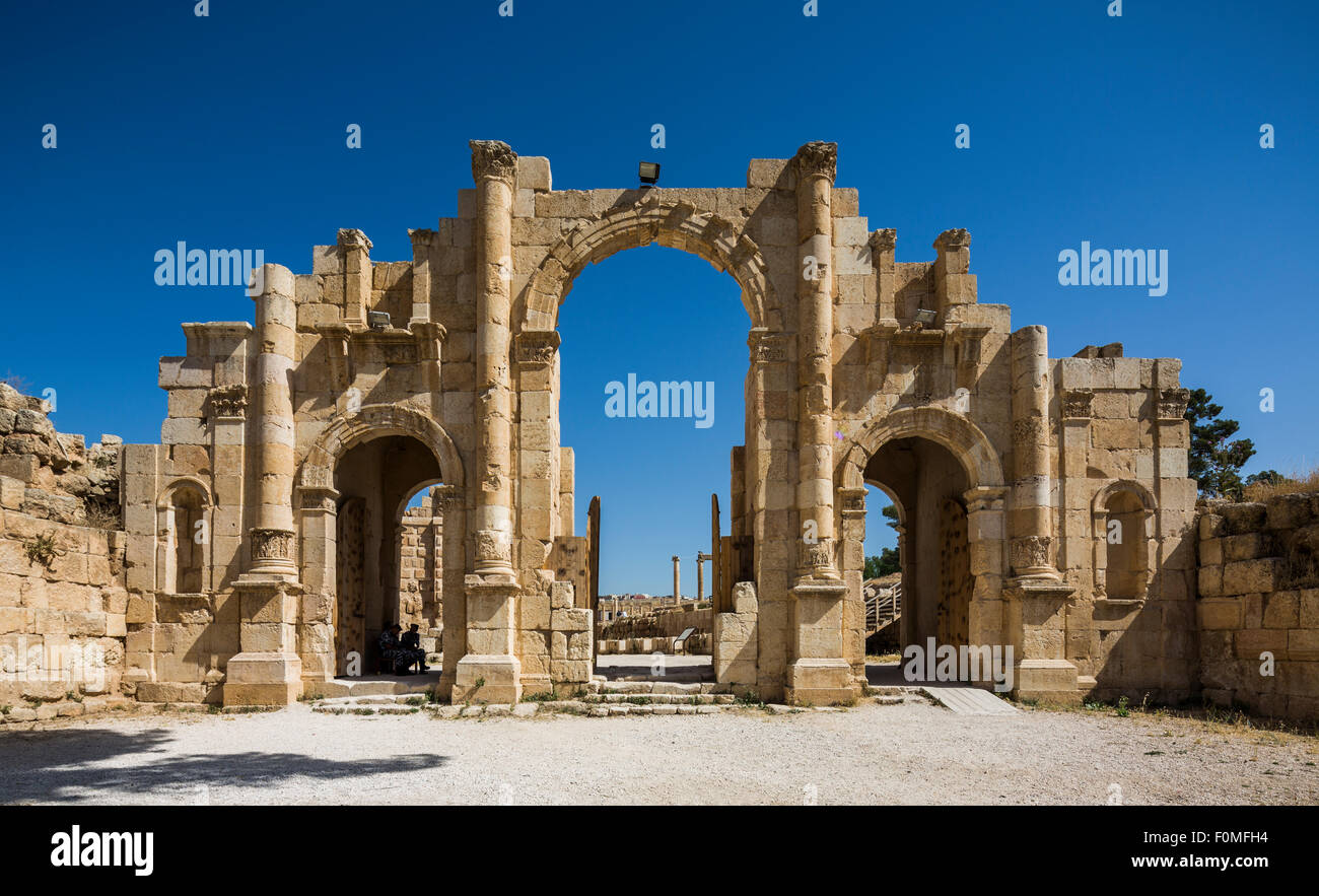 The South Gate Jerash, Jordan Stock Photo