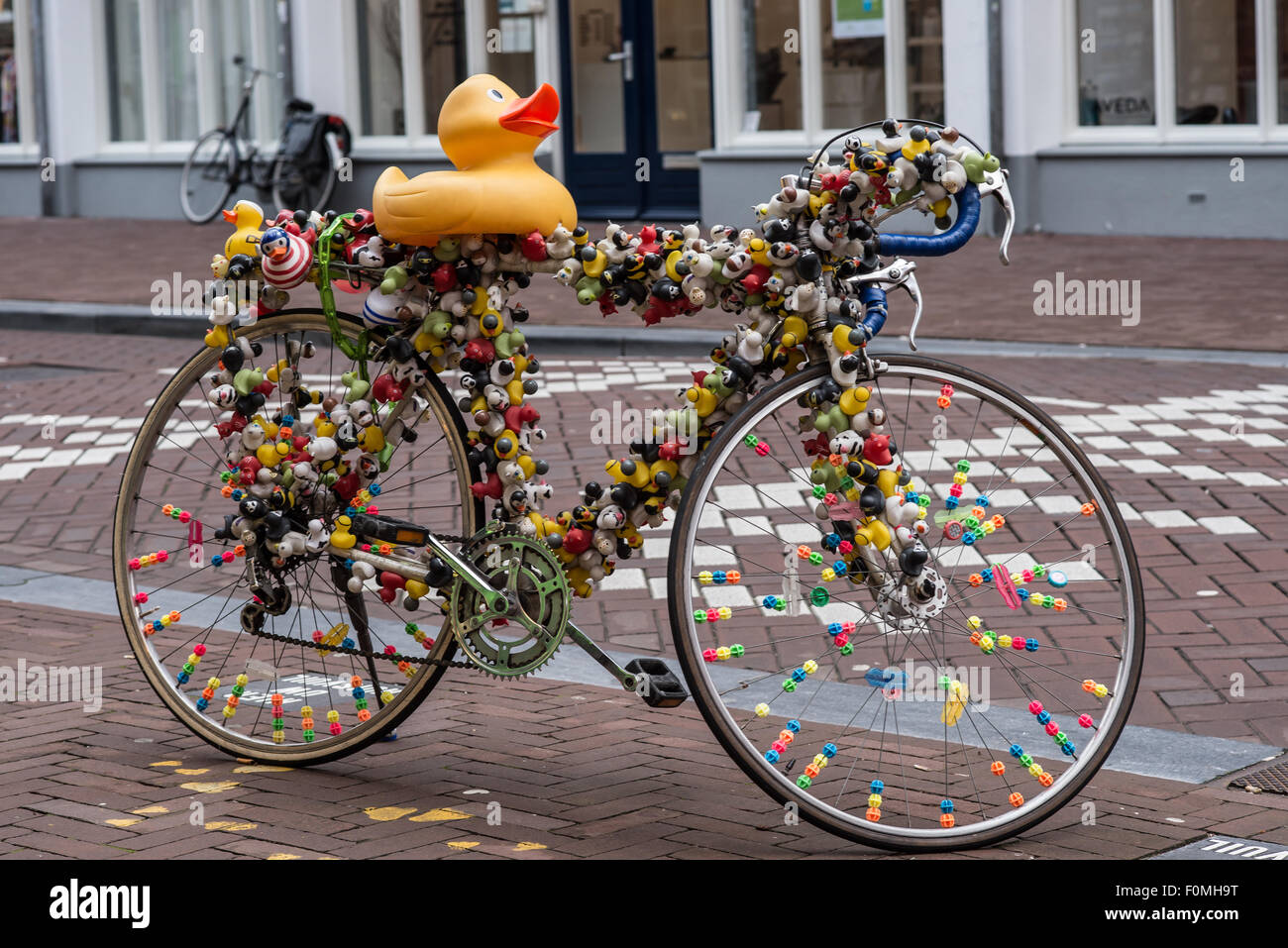 Netherlands, Amsterdam, bike,night, architecture, city, Holland, urban, house, canal, europe, dutch, river, water, travel, touri Stock Photo