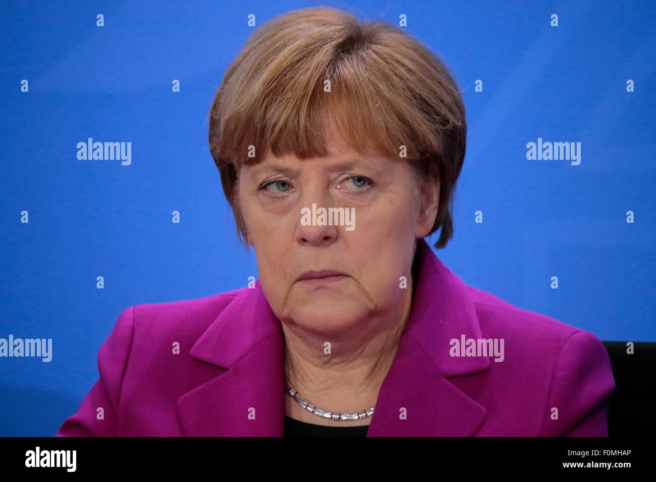 BKin Angela Merkel - Treffen der Bundeskanzlerin mit den Vorsitzenden internationaler Wirtschafts- und Finanzorganisationen, Bun Stock Photo