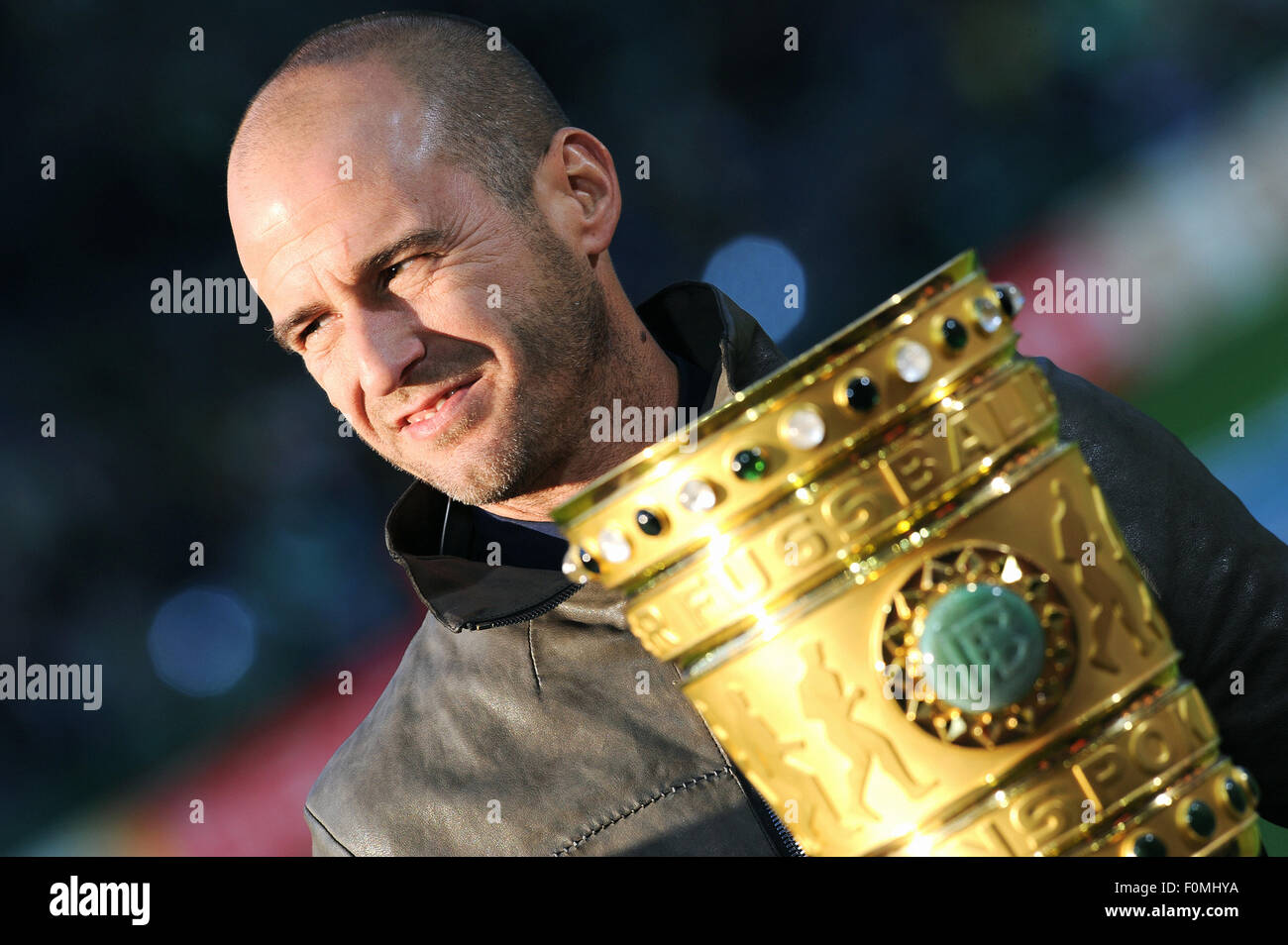 German Cup Final at Olympic-Stadium Berlin, Bor. Dortmund vs VfL Wolfsburg, TV Expert Mehmet Scholl Stock Photo