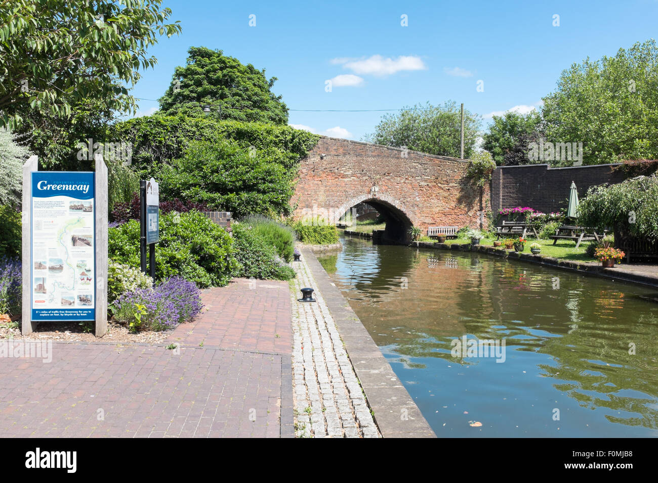 The Coventry Canal in the Coventry Canal Basin near the centre of