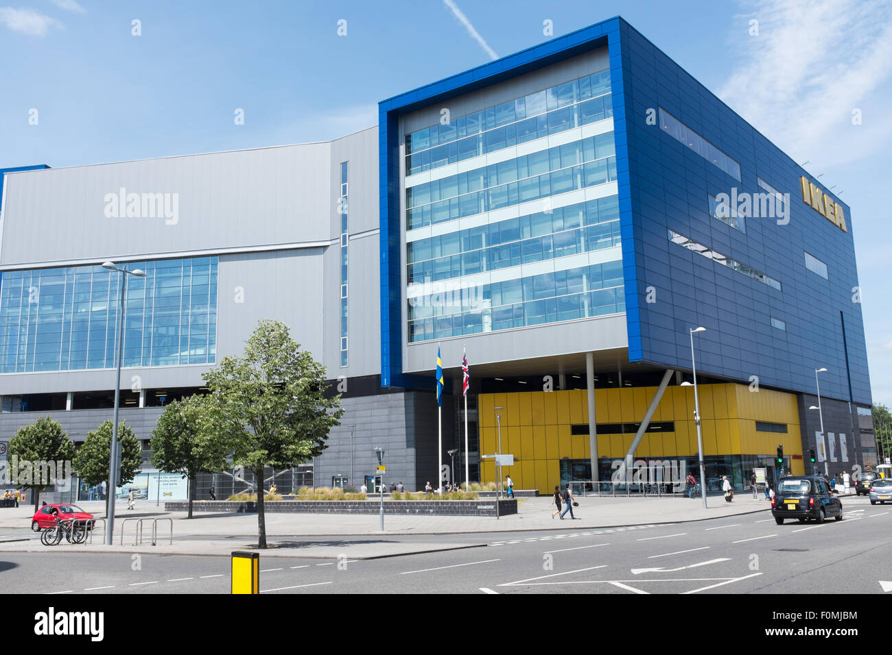 Tall Ikea building in the centre of Coventry Stock Photo