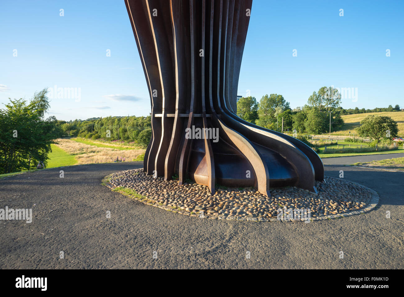 The Angel of the North, Gateshead. The feet are the main subject of the