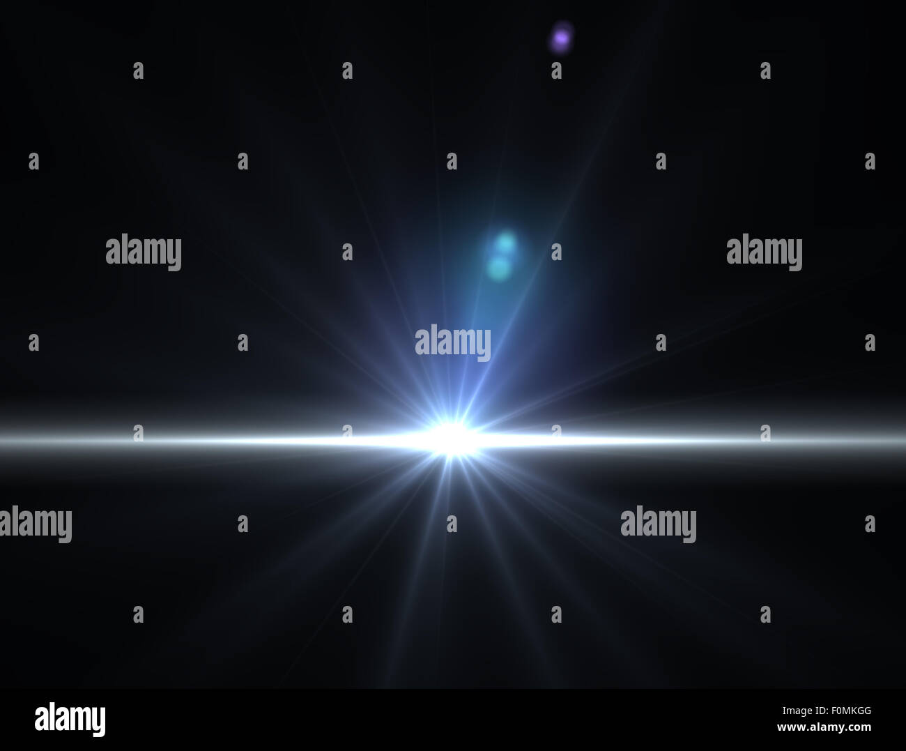 Bright sunbeam light in space Stock Photo Alamy