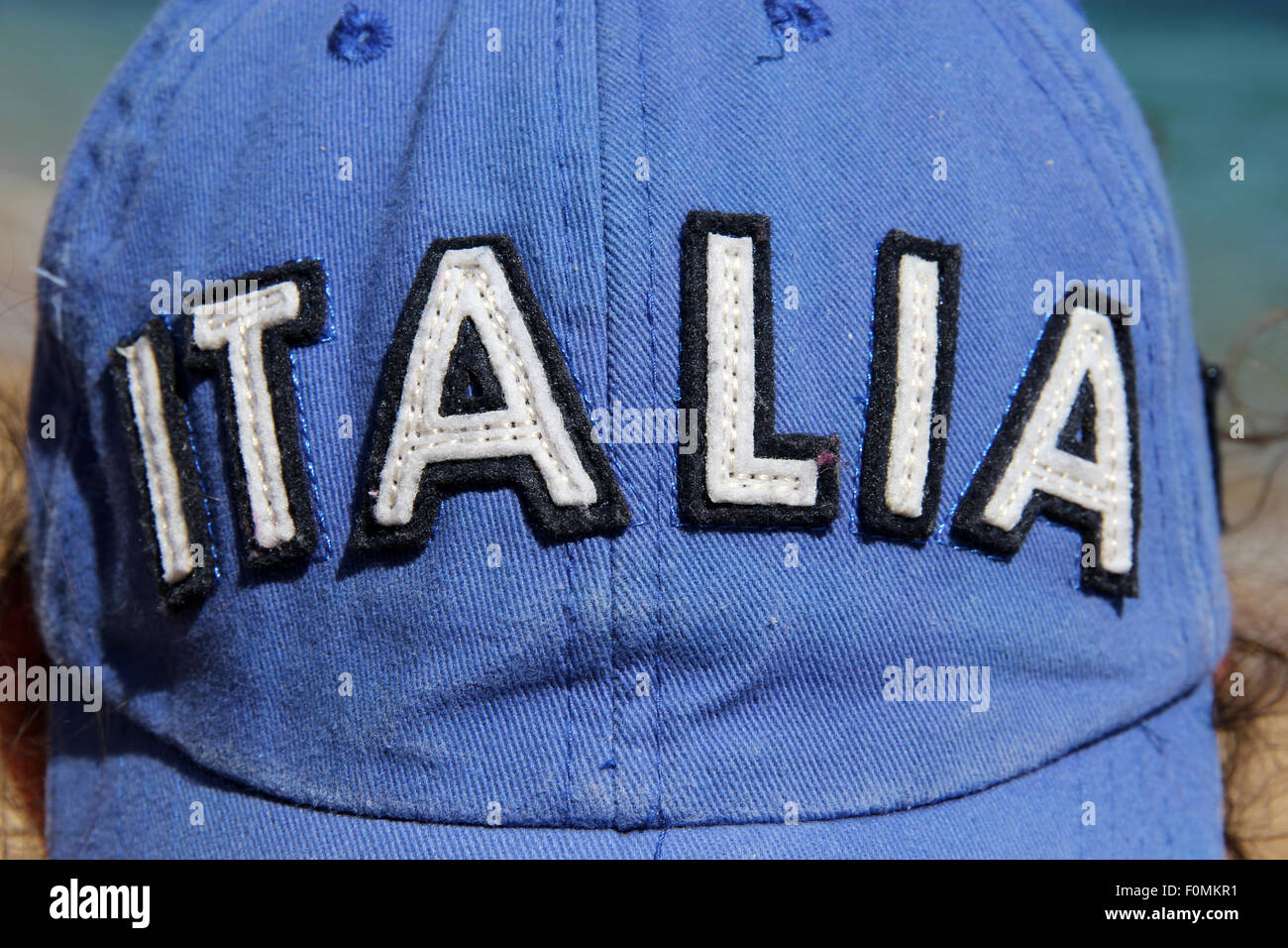 Italia cap tourist souvenir Stock Photo
