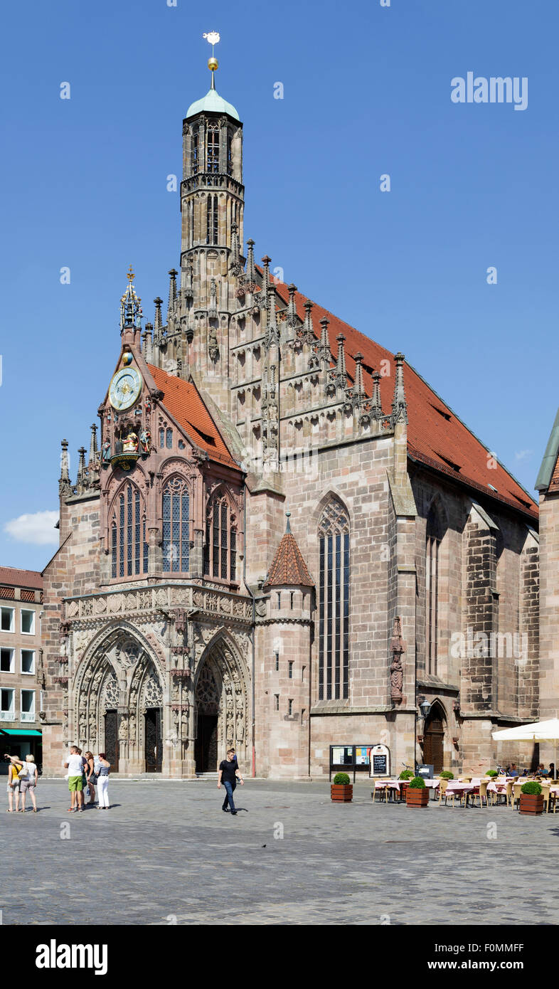 Frauenkirche church, Nuremberg, Bavaria, Germany Stock Photo