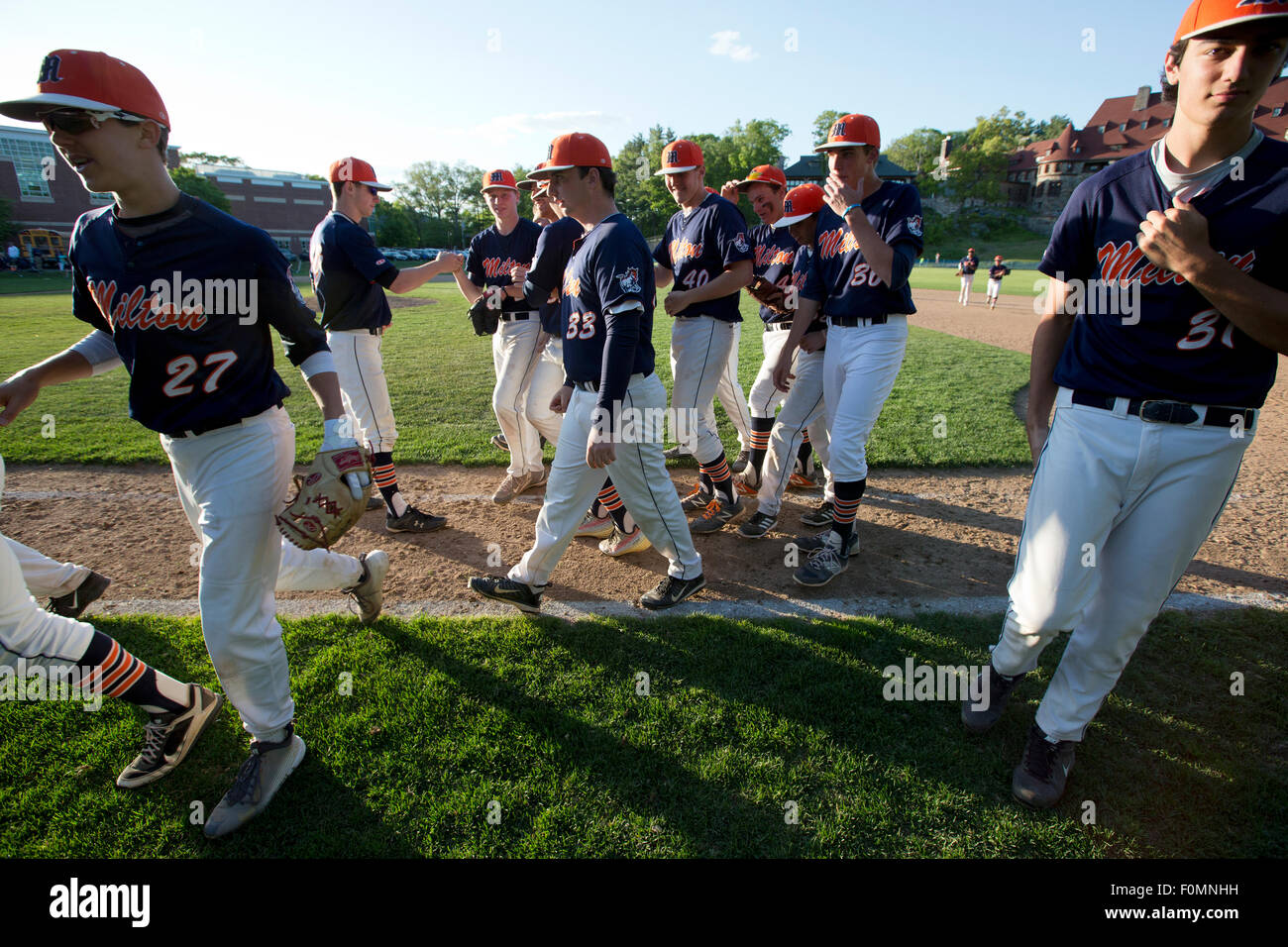 High School baseball team Stock Photo Alamy