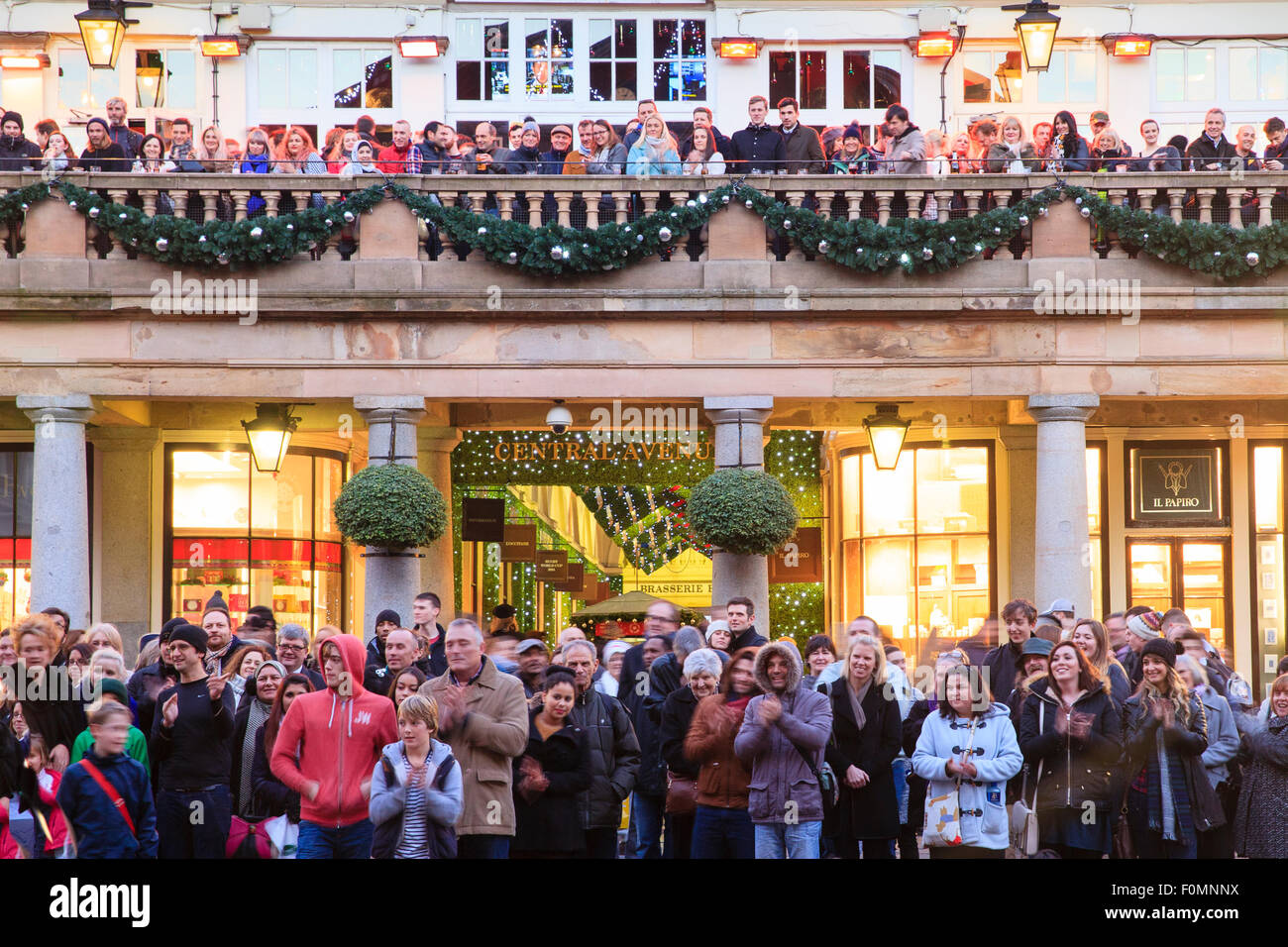 Covent Garden Market at Christmas, London Stock Photo