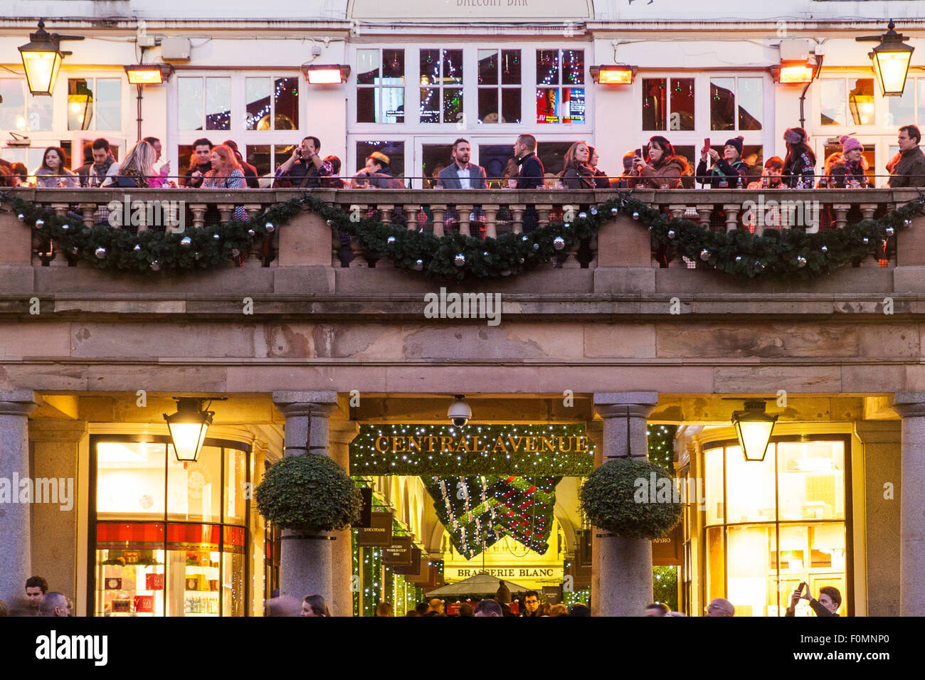 Covent Garden Market at Christmas, London Stock Photo