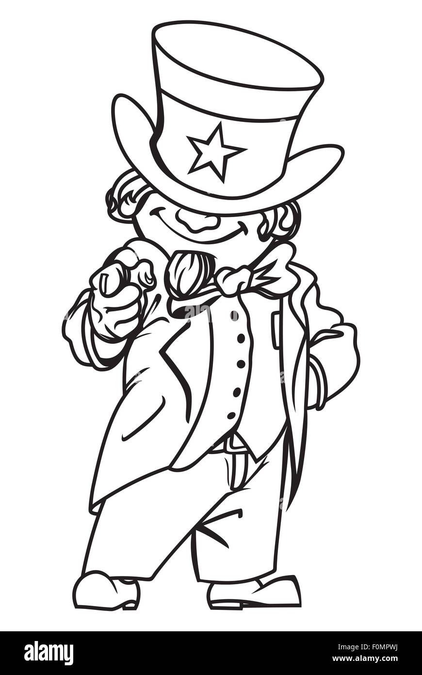 vector illustration of the uncle sam stock photo 86508846 alamy uncle sam vector