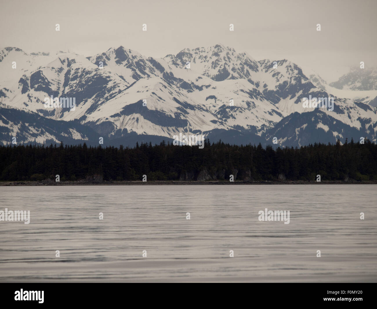 Snow capped Mountains Stock Photo - Alamy