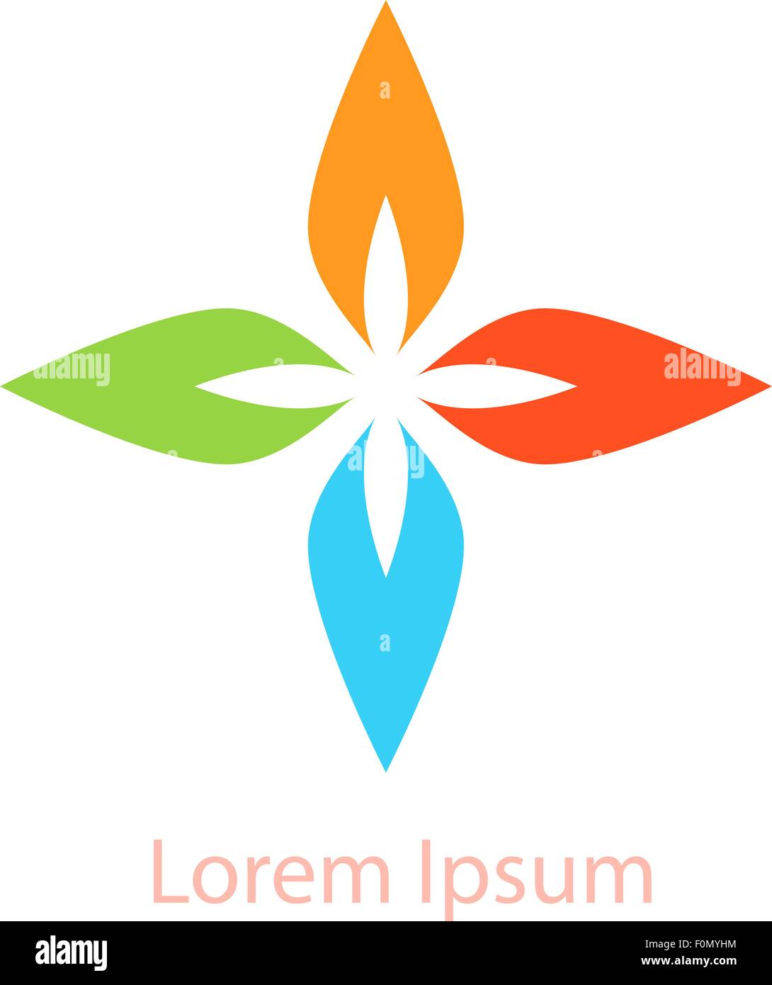 Colorful abstract flower. Logo for the company Stock Vector Image & Art ...