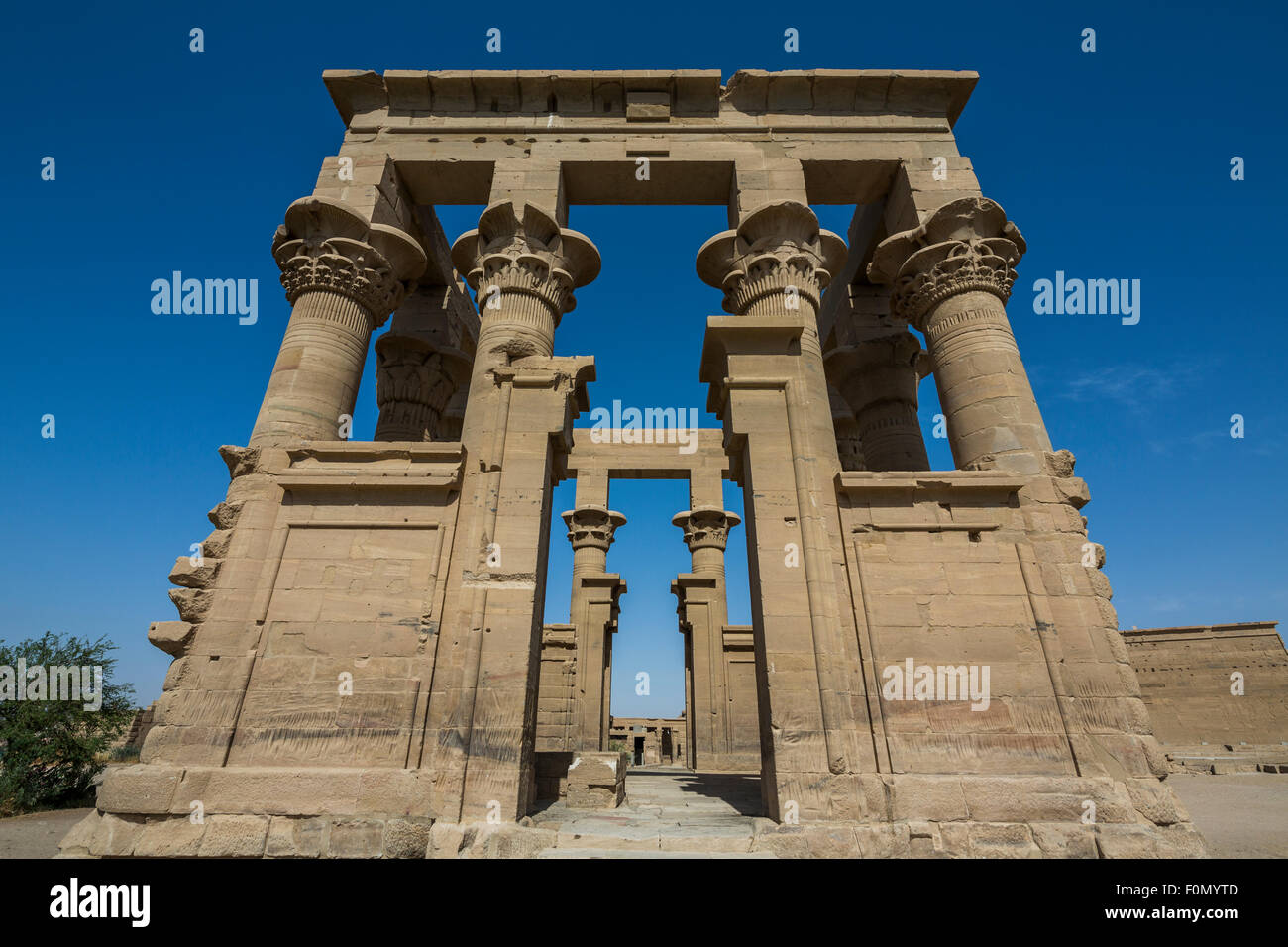 Trajan's Kiosk, Philae, Aswan, Egypt Stock Photo