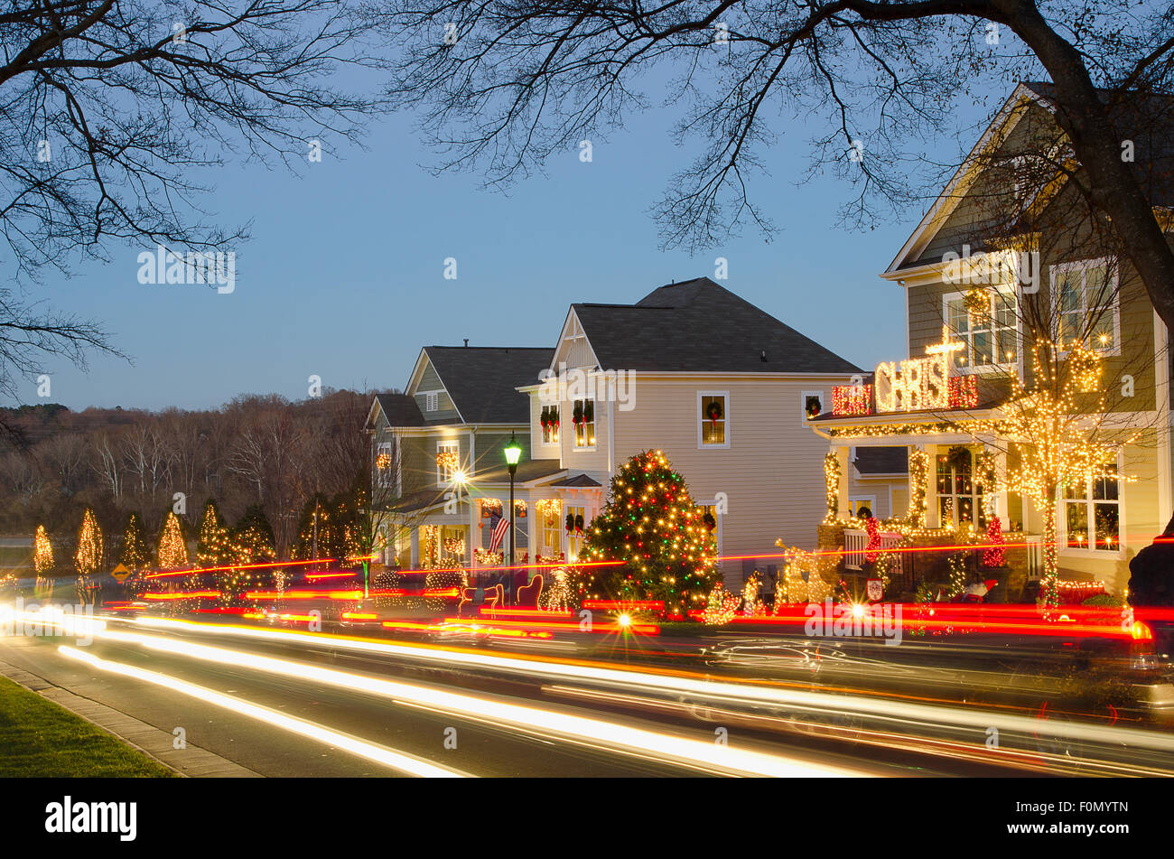 McAdenville, North Carolina, USA December 1, 2014 The quiet little