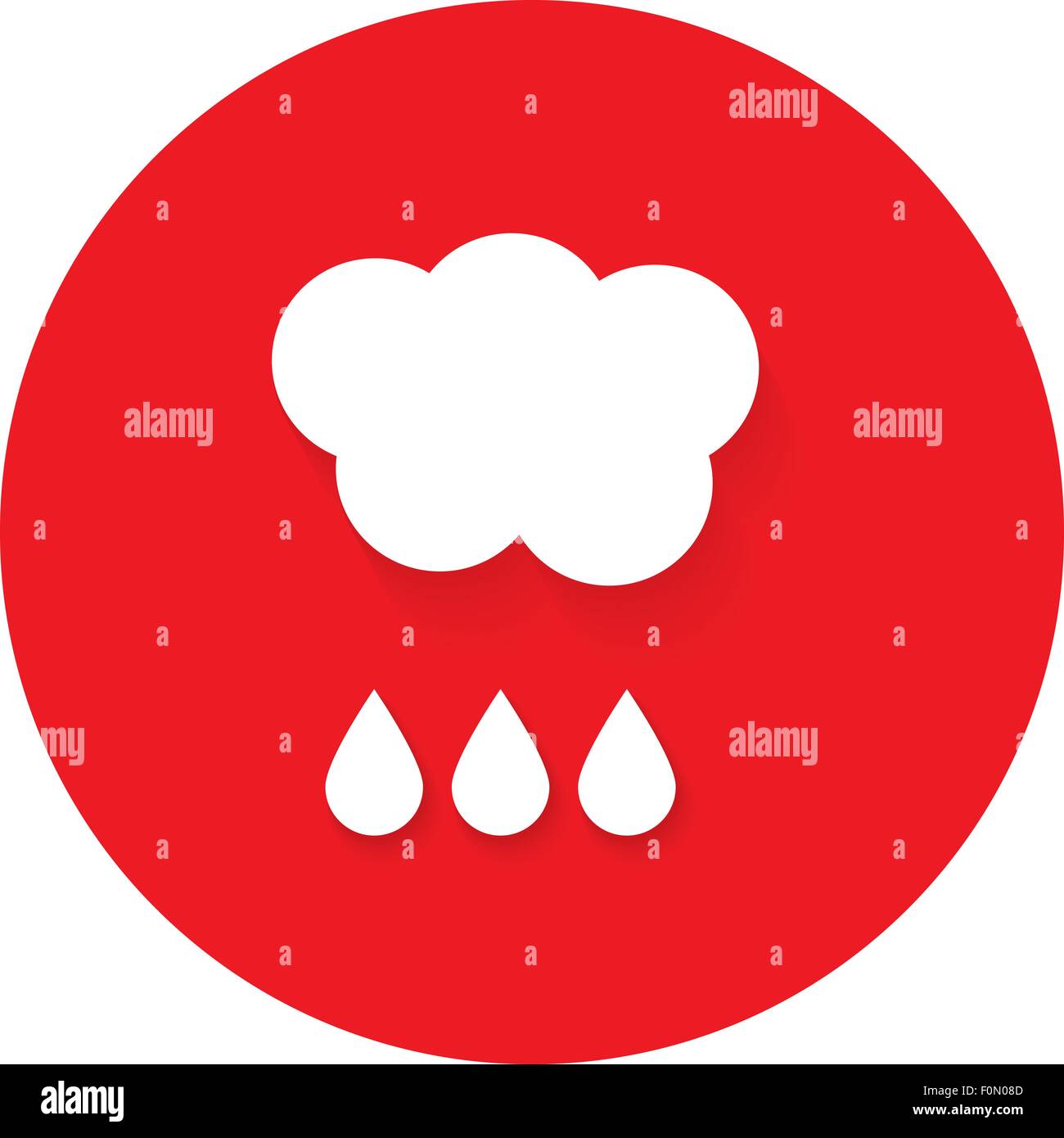 Rain cloud. Vector icon Stock Vector Image & Art - Alamy