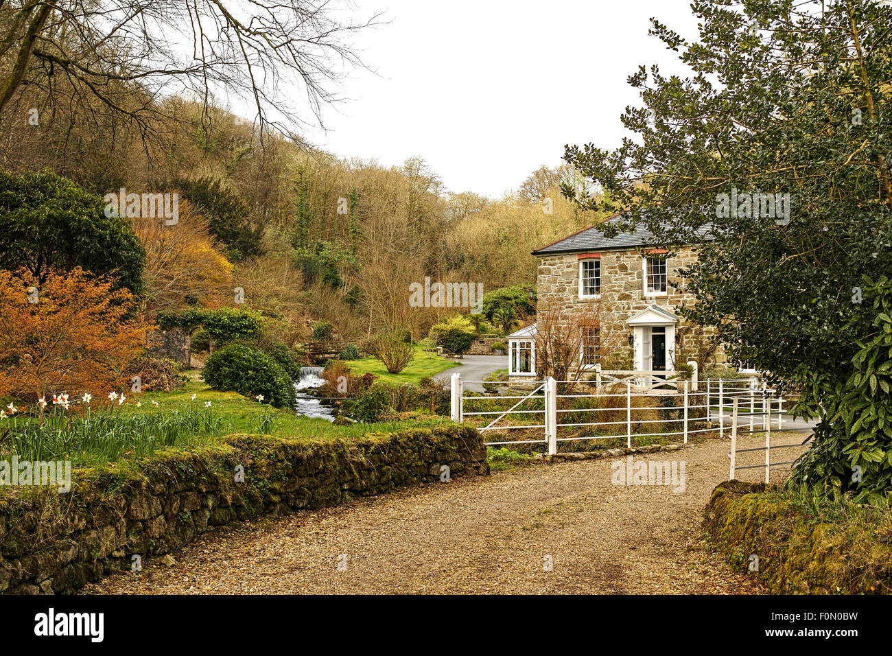 A woodland cottage at Kennall Vale near the village of Ponsanooth in