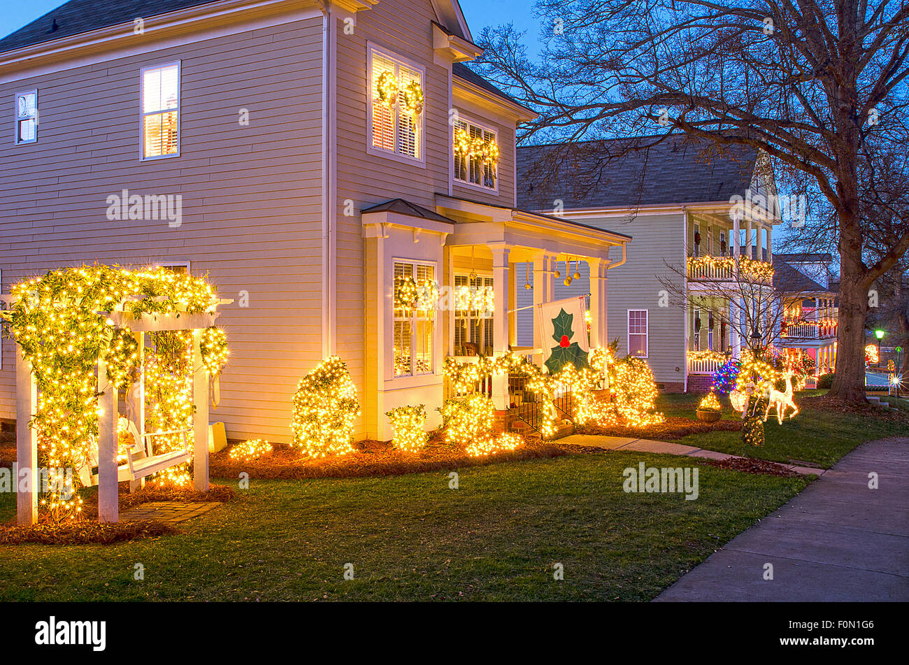McAdenville, North Carolina, USA December 1, 2014 The quiet little