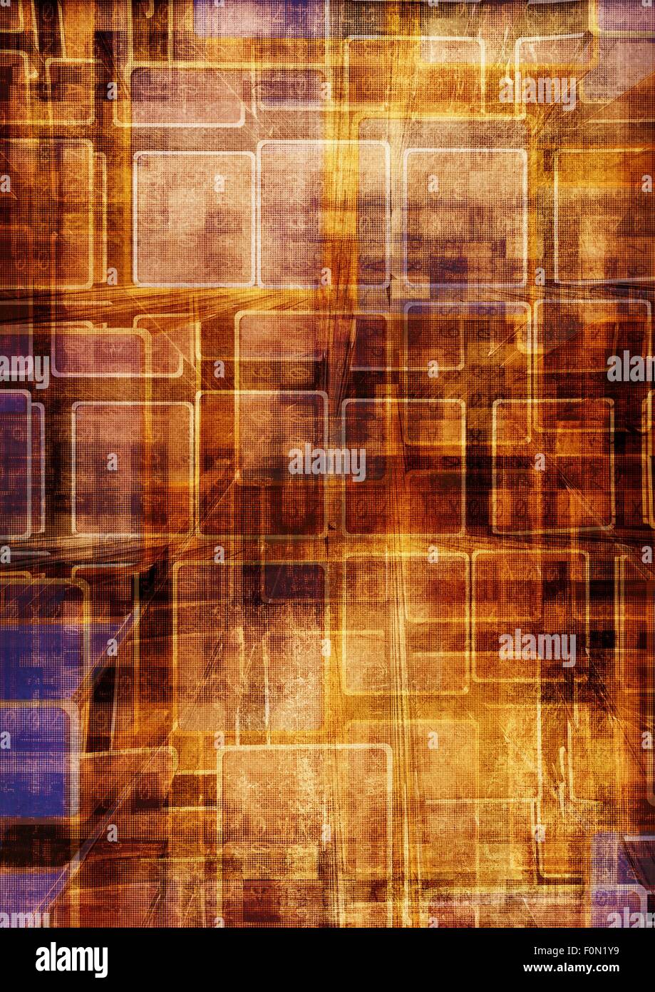 Vintage Secret Code Abstract Golden Background Illustration Stock Photo ...