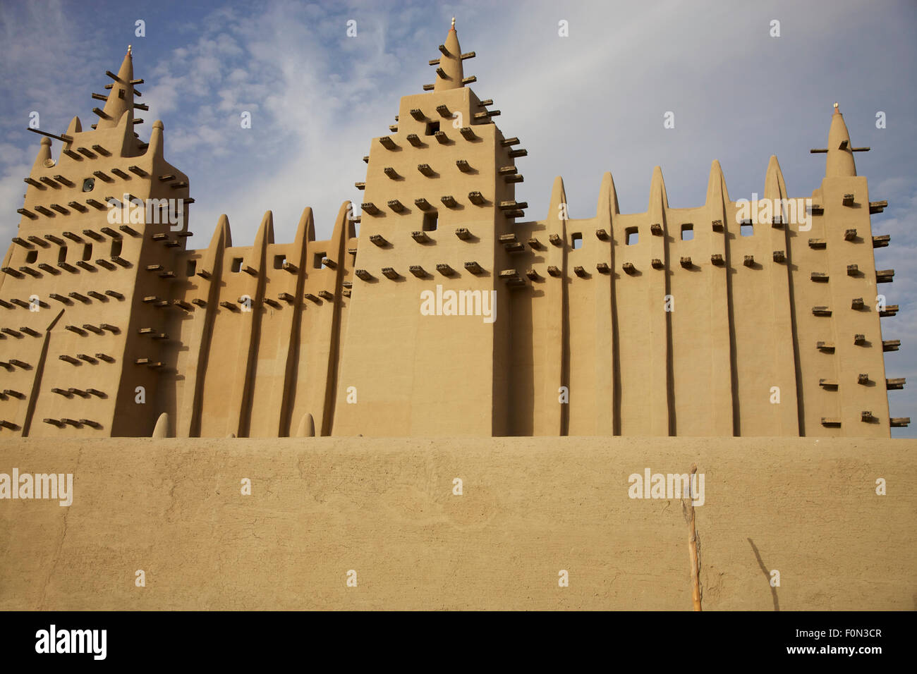 The Great Mosque of Djenné is a large banco or adobe building Stock Photo
