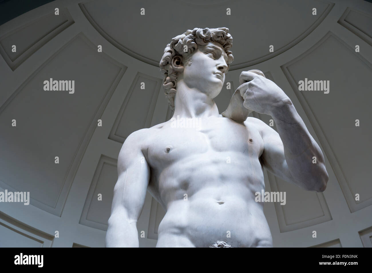 David,sculpture,Michaelangelo,Italy,Academia,museum,Florence,Italy,art,masterpiece,marble,nude,tall,tourism,culture,beauty,human Stock Photo