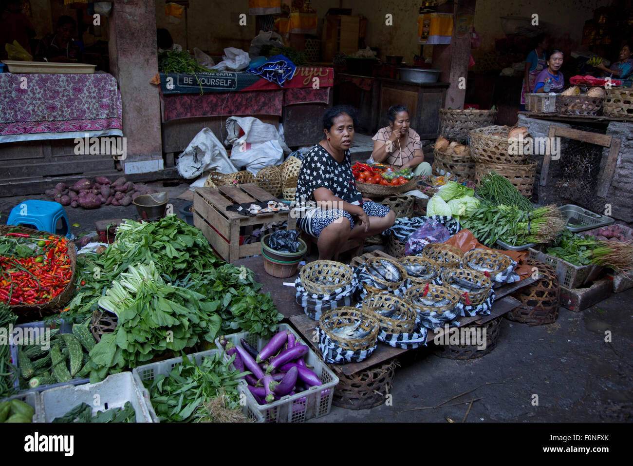 Ubud local Food Market Bali Stock Photo Alamy