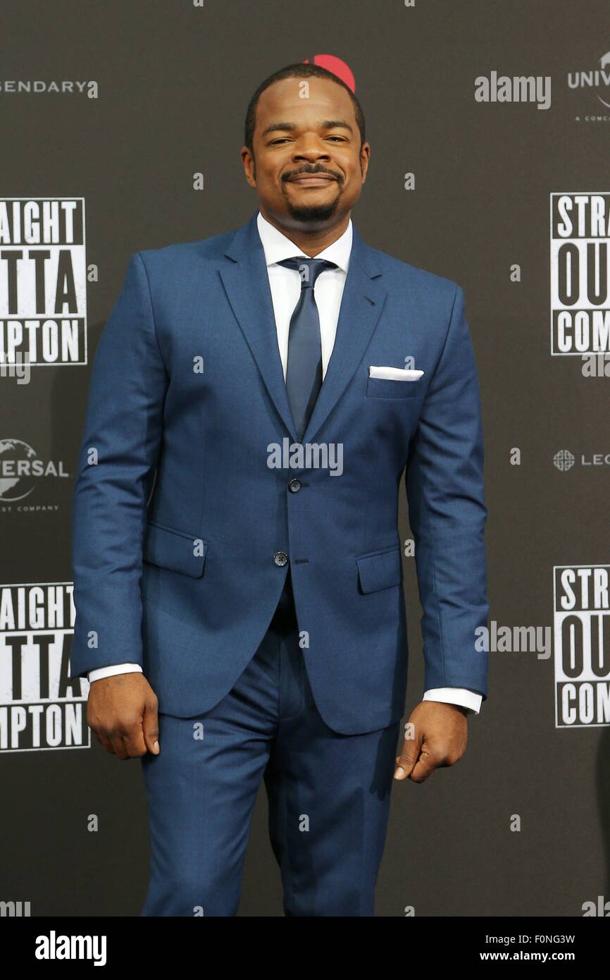 Berlin, Germany. 18th Aug, 2015. F. Gary Gray at the Premiere of 'STRAIGHT OUTTA COMPTON 'in Berlin. Credit:  dpa picture alliance/Alamy Live News Stock Photo