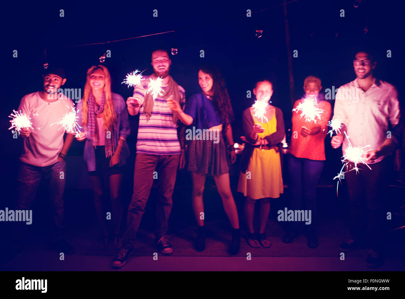 Diverse Ethnic Friendship Party Leisure Happiness Concept Stock Photo