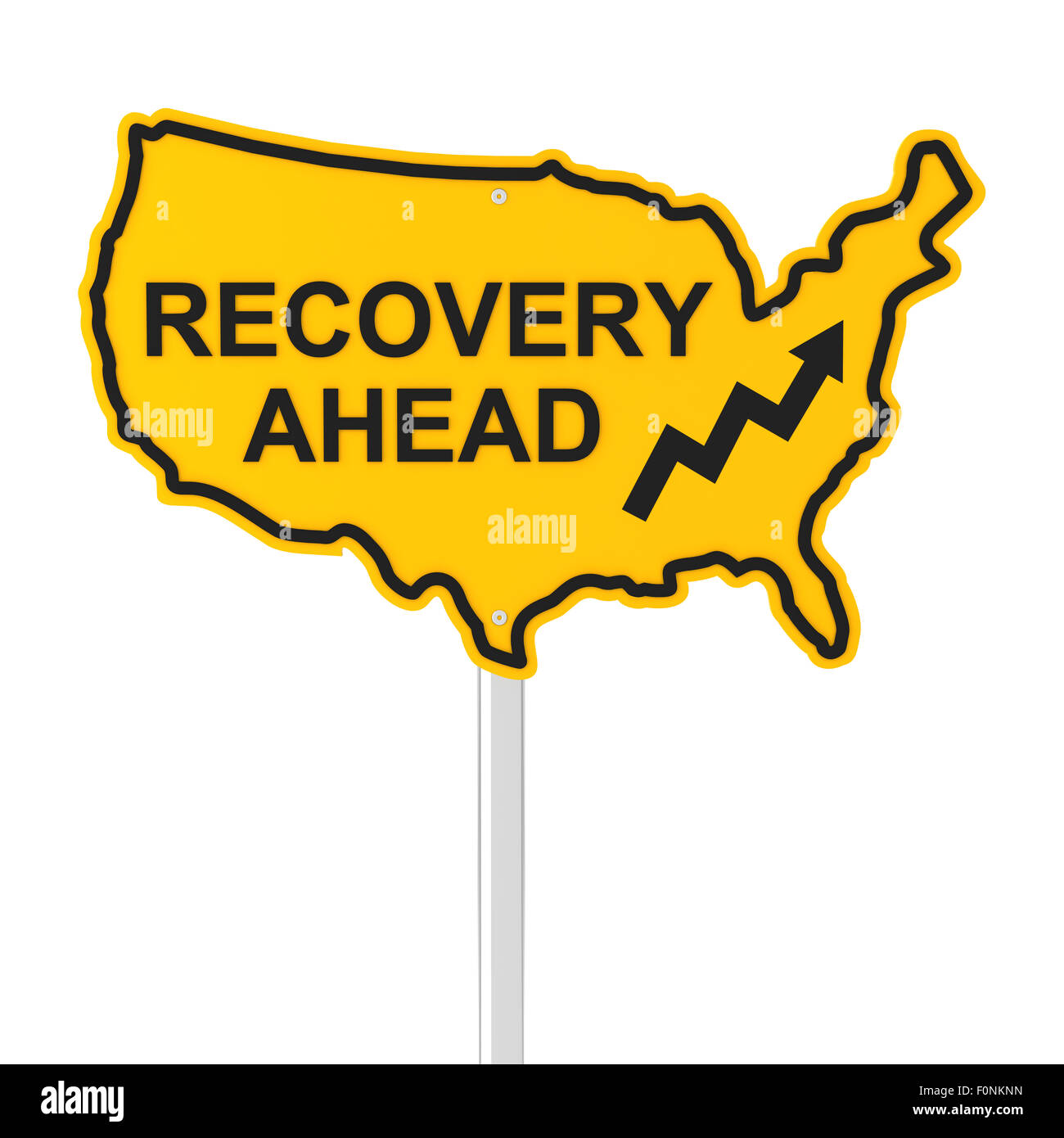 US economy recovery ahead Stock Photo