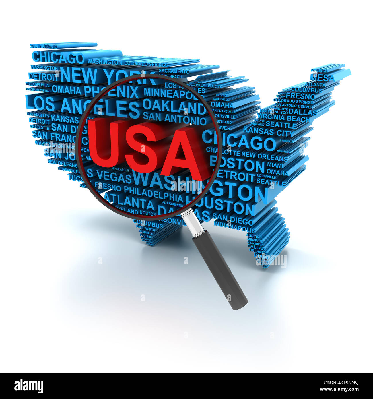USA analysis Stock Photo