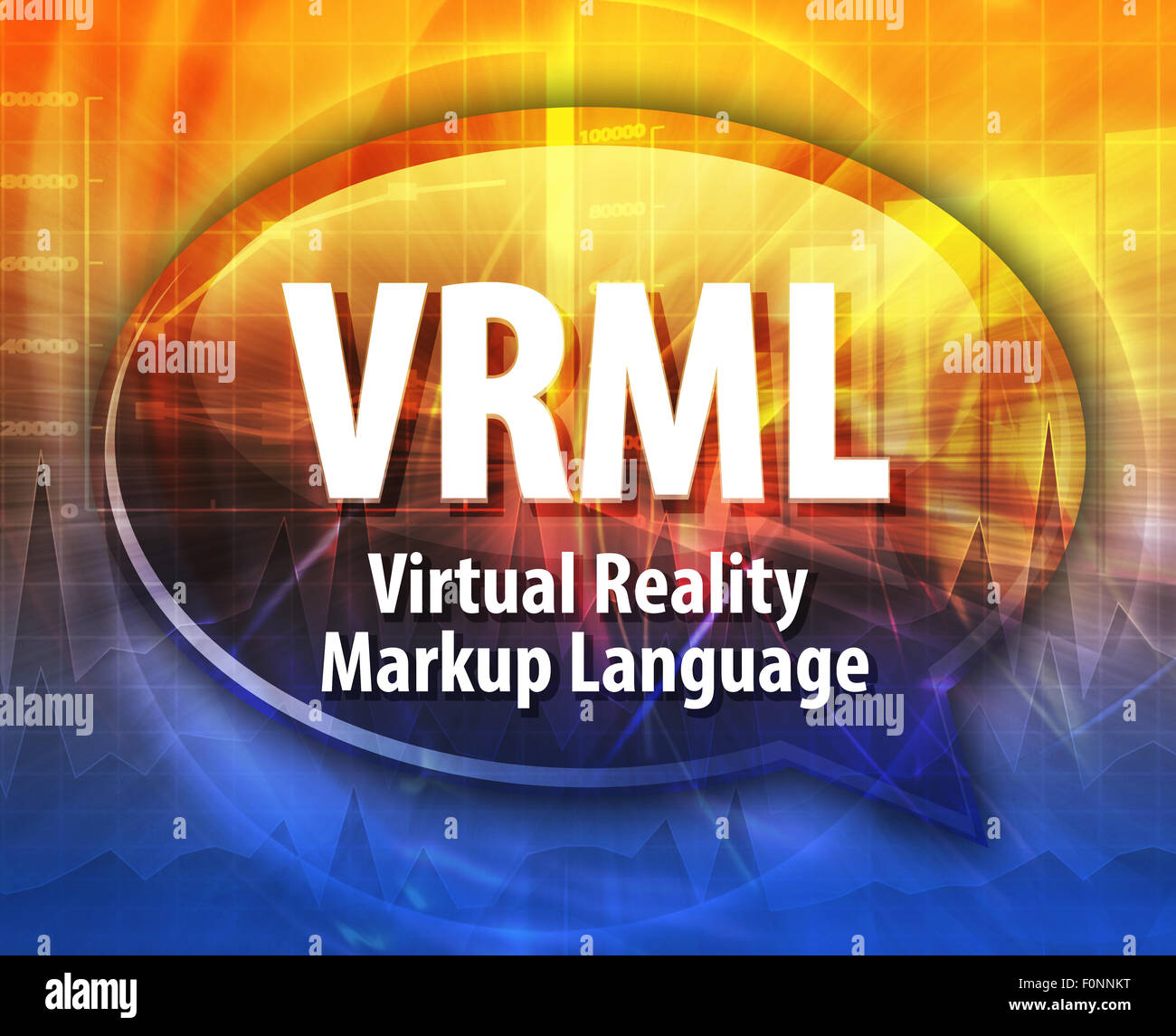 Speech bubble illustration of information technology acronym
