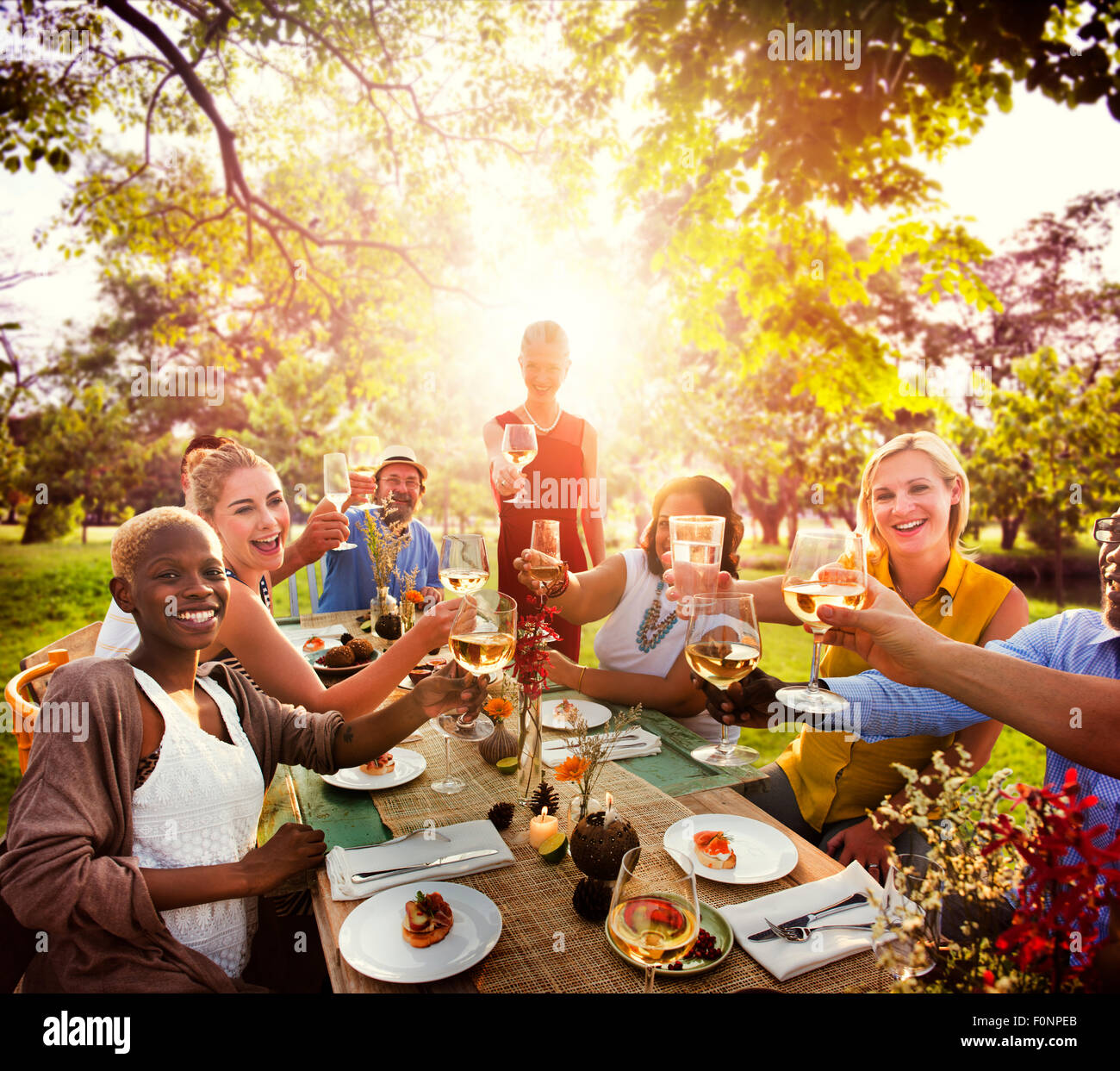 Diverse People Party Togetherness Friendship Concept Stock Photo - Alamy