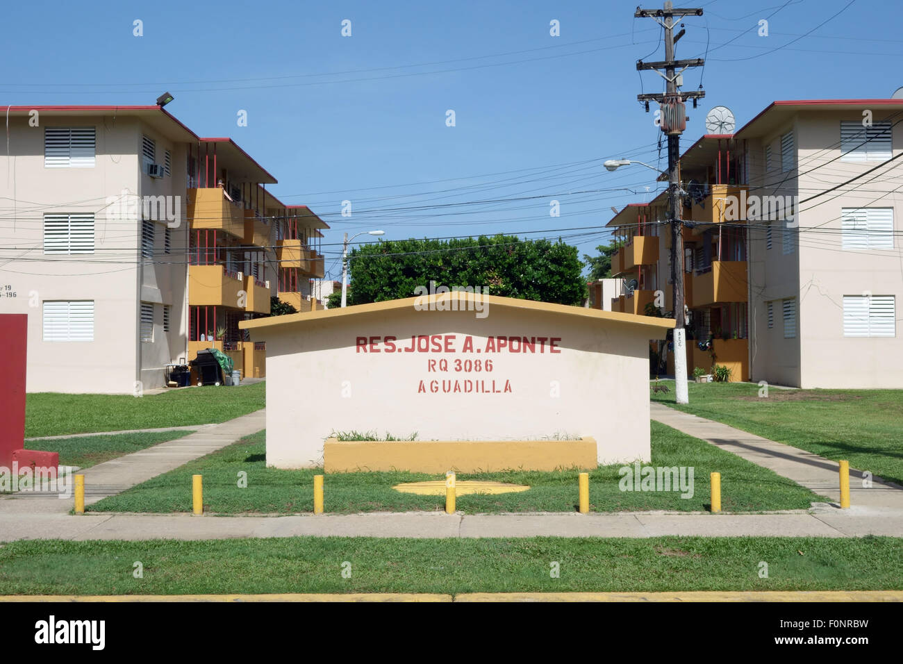 Municipal housing Aguadilla Puerto Rico Stock Photo Alamy