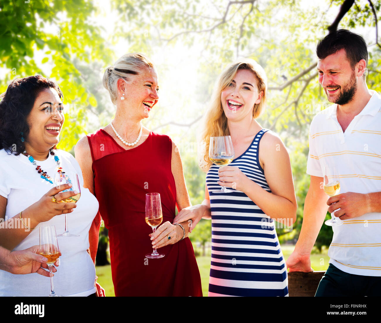 Diverse People Party Togetherness Friendship Concept Stock Photo - Alamy