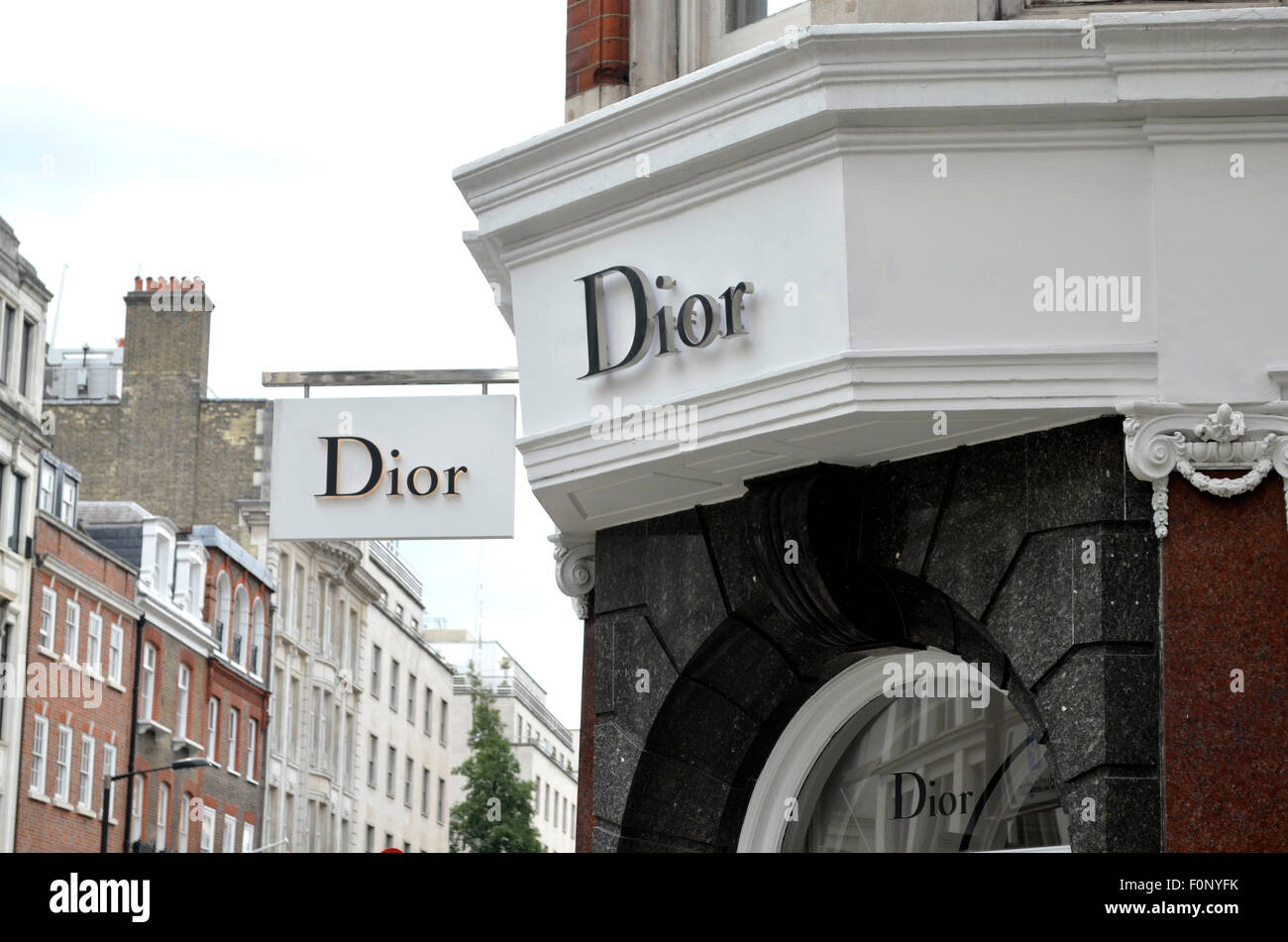 Dior store front Conduat street Stock Photo
